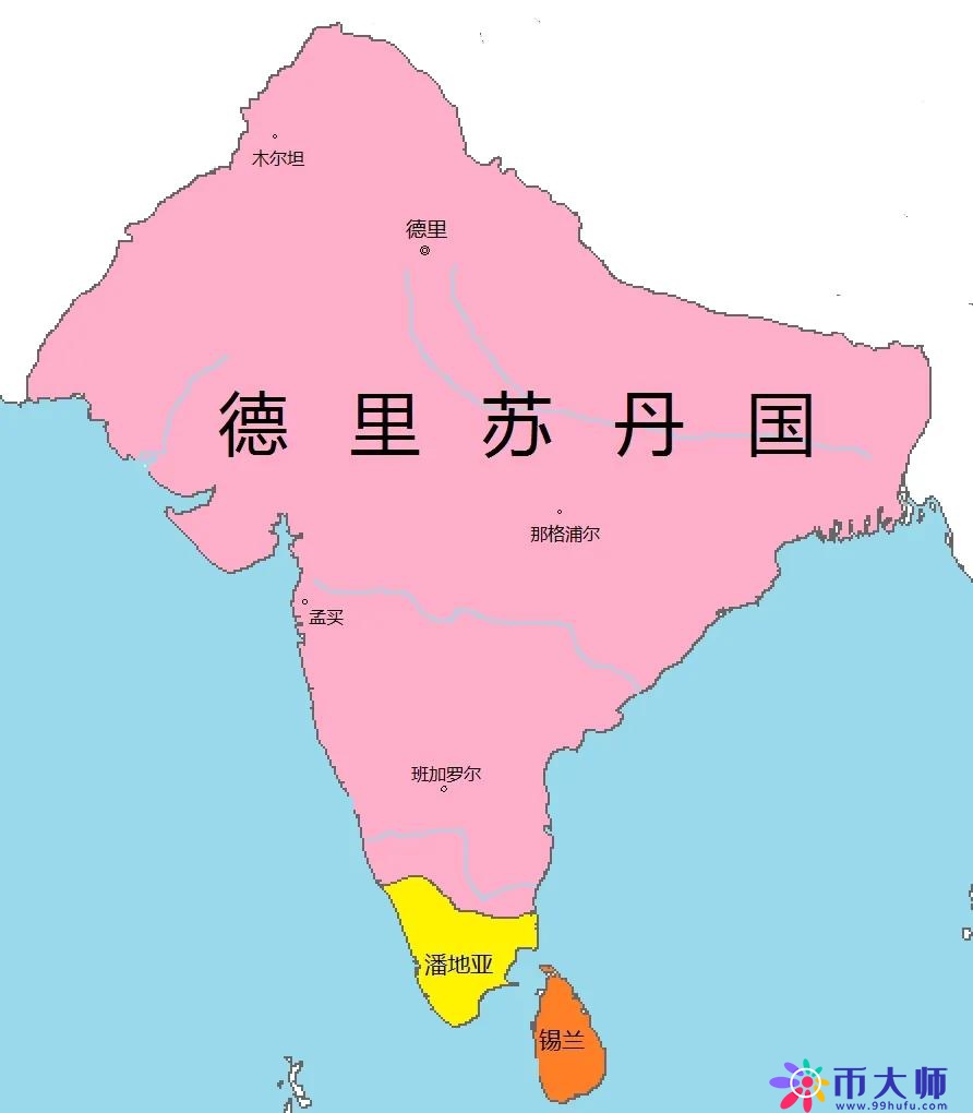 印度古代历史地图