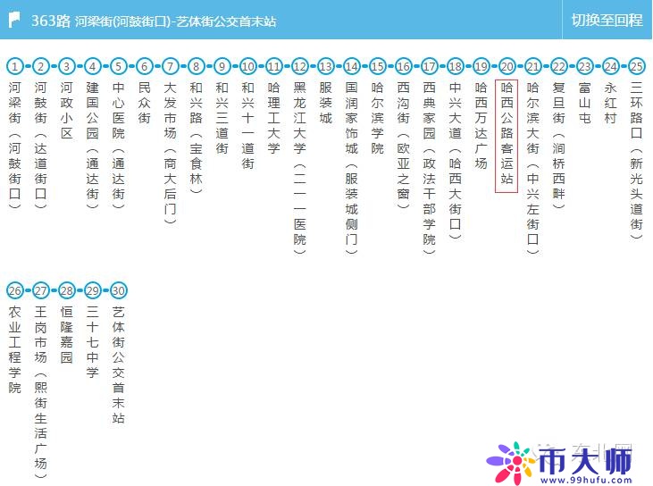 所有能到哈西站、哈北站的公交车都在这了 值得你收藏