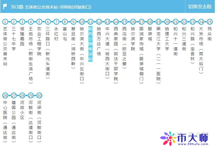 所有能到哈西站、哈北站的公交车都在这了 值得你收藏