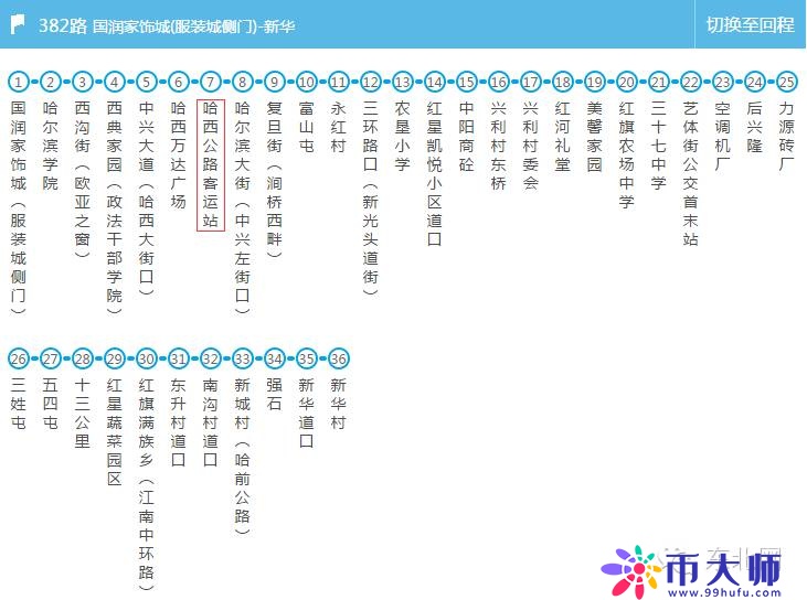 所有能到哈西站、哈北站的公交车都在这了 值得你收藏