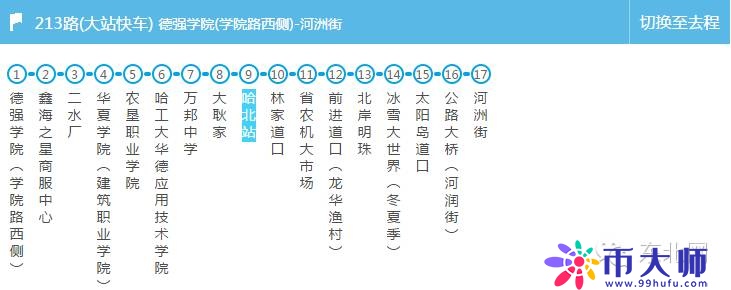 所有能到哈西站、哈北站的公交车都在这了 值得你收藏